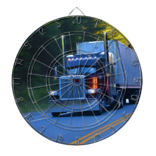Truckers, Big Rig Cargo Truck Art Dartbord