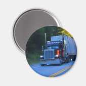 Truckers, Big Rig Cargo Truck Art Magneet (Voorkant / Achterkant)