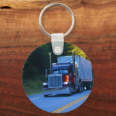Truckers, Big Rig Cargo Truck Art Sleutelhanger (Voorkant)