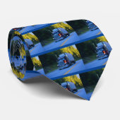 Truckers, Big Rig Cargo Truck Art Stropdas (Opgerold)