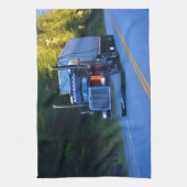 Truckers, Big Rig Cargo Truck Art Theedoek (Verticaal)