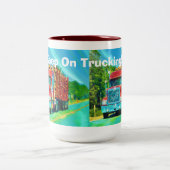 Truckers Big Rig Logging Truck Coffee Mok (Center)