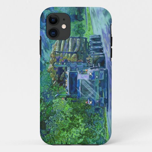 Truckers Big Rig Logging Truck iPhone 5 Hoesje (Achterkant)