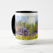 TRUCKERS BIG RIG TRUCK STOPPEN MET DRINK MOKKEN (Voorkant links)