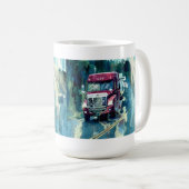 TRUCKERS BIG RIG TRUCK STOPPEN MET DRINK MOKKEN (Voorkant rechts)