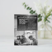 Trucker's Cafe, 1940 Briefkaart (Staand voorkant)