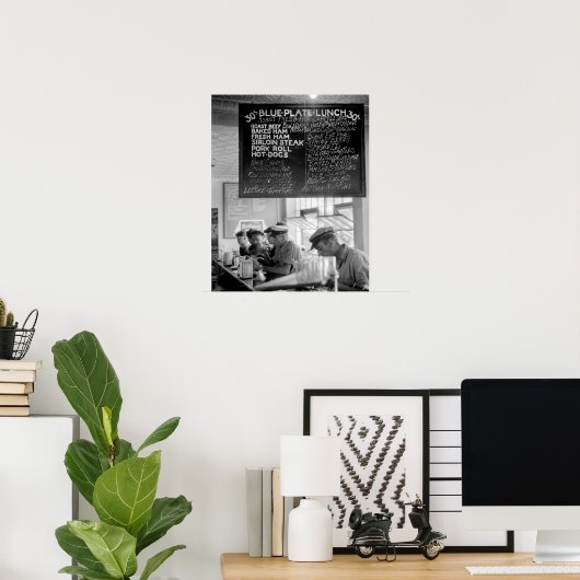 Trucker's Cafe, 1940.  foto Poster (Thuiskantoor)