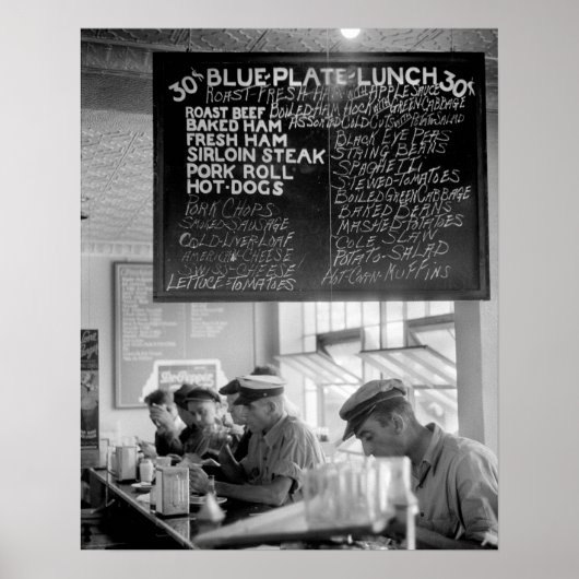 Trucker's Cafe, 1940.  foto Poster (Voorkant)