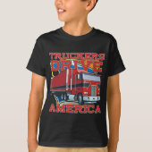 Truckers drijven Amerika T-shirt (Voorkant)
