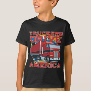 Truckers drijven Amerika T-shirt