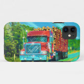 Truckers Grote Rig Logging Truck Telefoon Case (Achterkant (horizontaal))