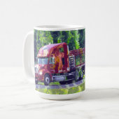 TRUCKERS GROTE RIG TRUCK STOP DRINK MOK (Voorkant links)