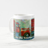 TRUCKERS GROTE RIG TRUCK STOP KOFFIE MOKKEN (Voorkant links)
