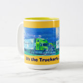 TRUCKERS GROTE RIG TRUCK STOP KOFFIE MOKKEN (Voorkant links)