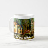 TRUCKERS GROTE RIG TRUCK STOP KOFFIE MOKKEN (Voorkant links)