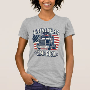 Truckers Move America Vintage Truck T-shirt Ontwer