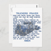 Truckers Prayer Briefkaart (Voorkant / Achterkant)
