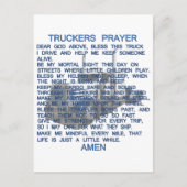 Truckers Prayer Briefkaart (Voorkant)