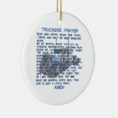Truckers Prayer Keramisch Ornament (Rechts)