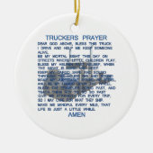 Truckers Prayer Keramisch Ornament (Voorkant)