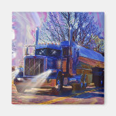 Truckers Tanker Truck Zwaar transport cadeau Magneet (Voorkant)