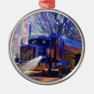 Truckers Tanker Truck Zwaar transport cadeau Metalen Ornament