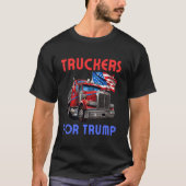 Truckers voor Trump rijden truckers T-shirt (Voorkant)
