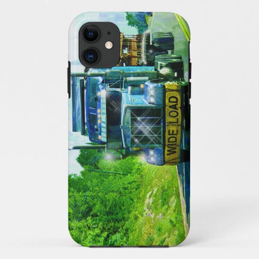 Truckers Vrachtwagenchauffeur Blauwe Vrachtwagen m Case-Mate iPhone Case (Achterkant)