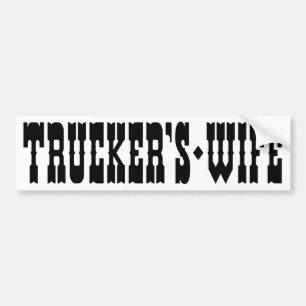 Trucker's vrouw bumpersticker