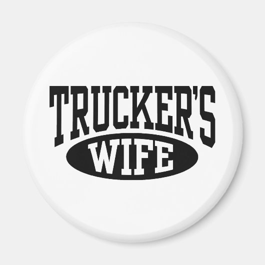 Trucker's vrouw magneet (Voorkant)