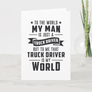 Truckers vrouw mijn Man is gewoon een vrachtwagenc Kaart