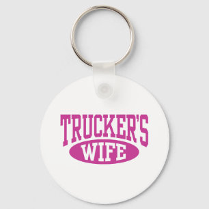 Trucker's vrouw sleutelhanger