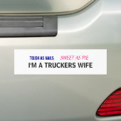 Truckers Wife Bumpersticker (Op auto)