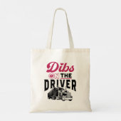 Truckers Wife Dibs op de chauffeur Tote Bag (Achterkant)