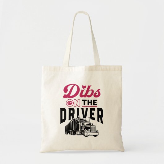 Truckers Wife Dibs op de chauffeur Tote Bag (Voorkant)