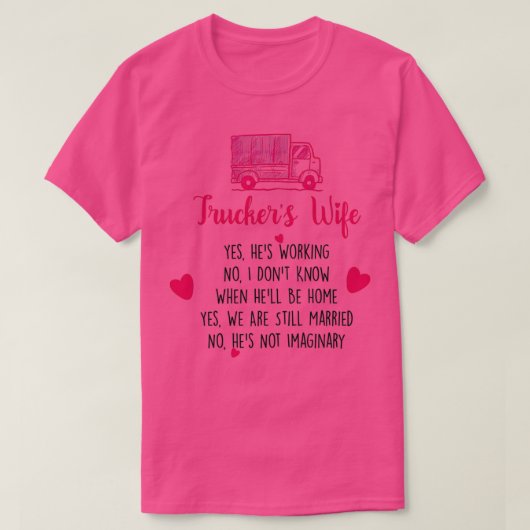 Truckers Wife Shirt Classic (Design voorkant)