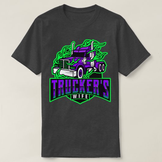 Truckers Wife T-shirt (Design voorkant)