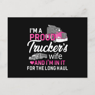Truckers Wife Truck Driver Truckers Girl Gift Idee Briefkaart