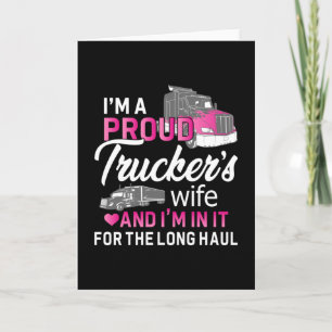 Truckers Wife Truck Driver Truckers Girl Gift Idee Kaart