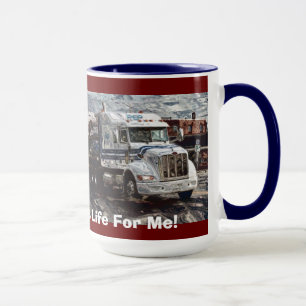 TRUCKERS WITTE VRACHTWAGEN GROTE RIG KOFFIEMOKKEN MOK