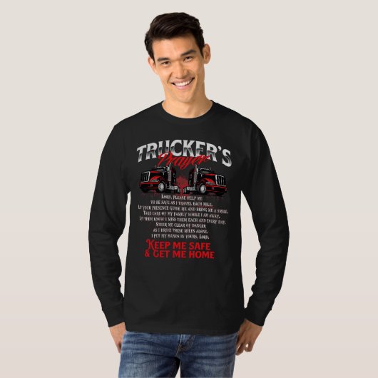 Truckersgebed T-shirt (Voorkant volledig)