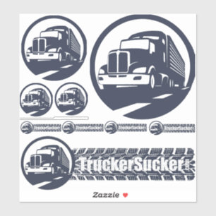 TruckerSucker - u snijdt vinyl Bumpersticker blad Sticker