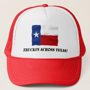 Truckin Across Texas - Red Trucker Hat Pet