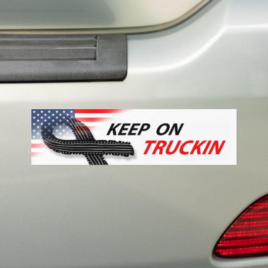 Truckin Bumpersticker (Op auto)