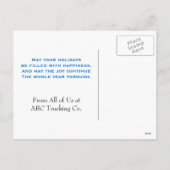 Trucking Business Holiday Feestdagenkaart (Achterkant)