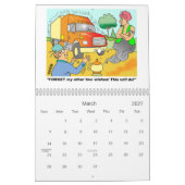 TRUCKING CARTOON CALENDAR KALENDER (Mar 2027)