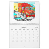 TRUCKING CARTOON CALENDAR KALENDER (Feb 2026)