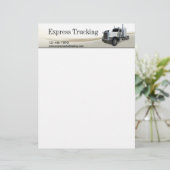Trucking Company Briefhoofd Ontwerp (Staand voorkant)