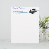 Trucking Company Briefhoofd Ontwerp (Staand voorkant)