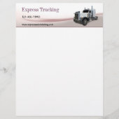 Trucking Company Briefhoofd Sjabloon (Voorkant)